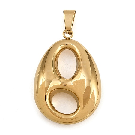 304 Stainless Steel Pendants STAS-P407-04E-G-1