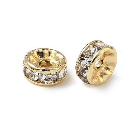 316 Surgical Stainless Steel Rhinestone Spacer Beads X-STAS-L285-001G-03-1