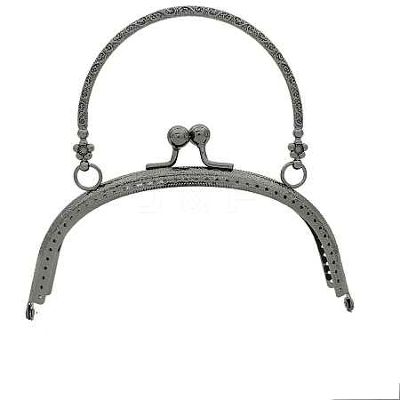 Flower Iron Kiss Lock Purse Frame Handle PW-WG5A87F-04-1