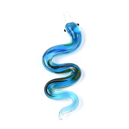 Handmade Lampwork Big Pendants LAMP-N034-17C-1