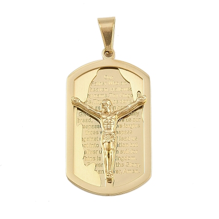 Jesus Theme 304 Stainless Steel Pendants STAS-D387-01B-G-1