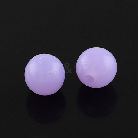 Fluorescent Acrylic Beads MACR-R517-8mm-09-1