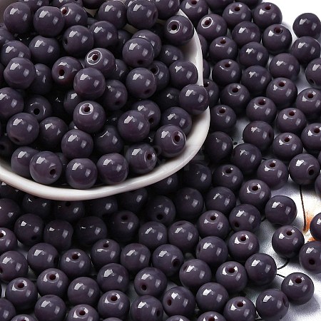 Opaque Colours Glass Seed Beads SEED-Z004-P8MM-01-1
