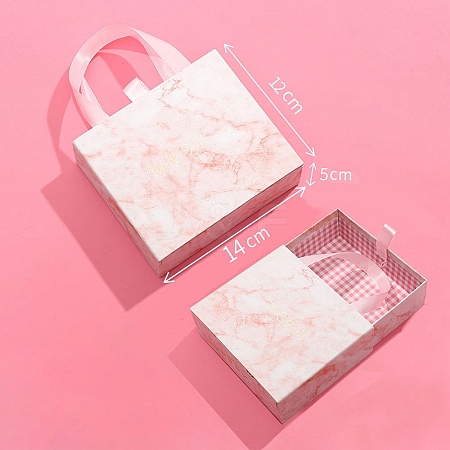 Rectangle Drawer Type Cardboard Jewelry Set Boxes LS-CON-WH0083-10-1