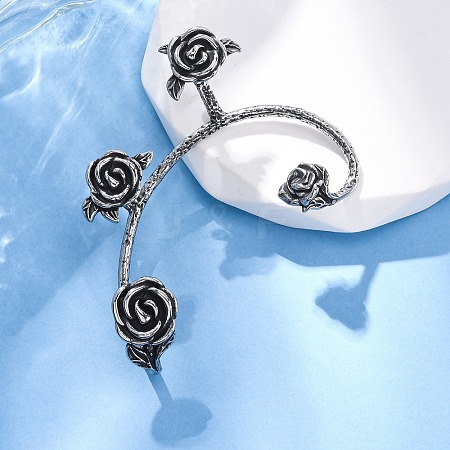 316 Surgical Stainless Steel Cuff Earrings EJEW-E300-25AS-02-1