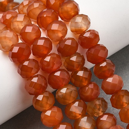 Natural Carnelian(Dyed & Heated) Beads Strands G-Q194-A01-01-1