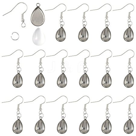 DIY Teardrop Dangle Earring Making Kits DIY-FS0009-19-1