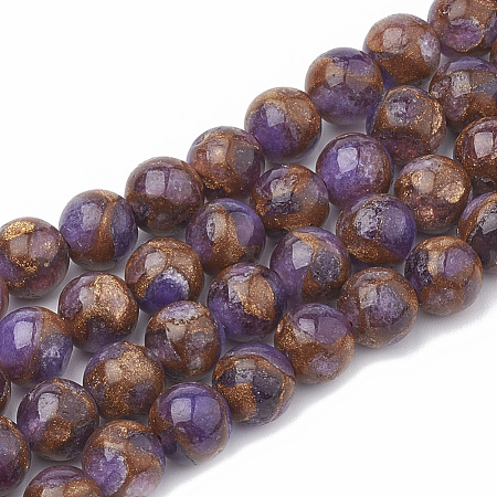 Natural Chalcedony Beads Strands G-S333-8mm-014A-1