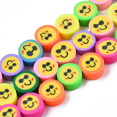 Handmade Polymer Clay Beads Strands CLAY-T020-05-1