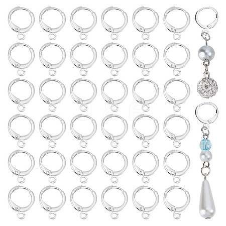 80Pcs Brass Hoop Earrings Findings FIND-DR0001-65B-1