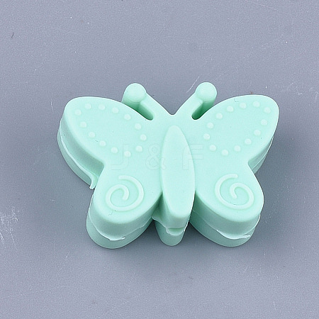 Food Grade Eco-Friendly Silicone Focal Beads LS-SIL-T052-05D-1