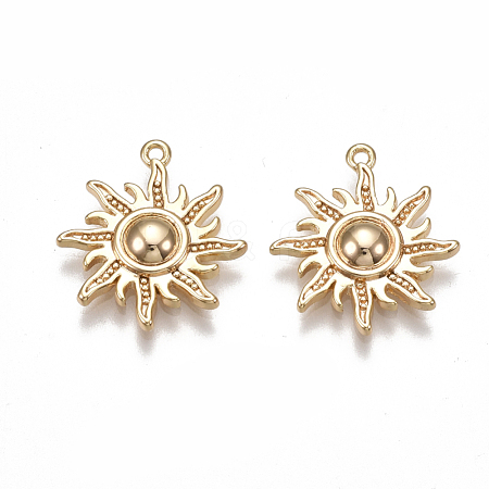Brass Pendants KK-T038-401G-1