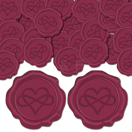 25Pcs Adhesive Wax Seal Stickers DIY-CP0009-11B-07-1