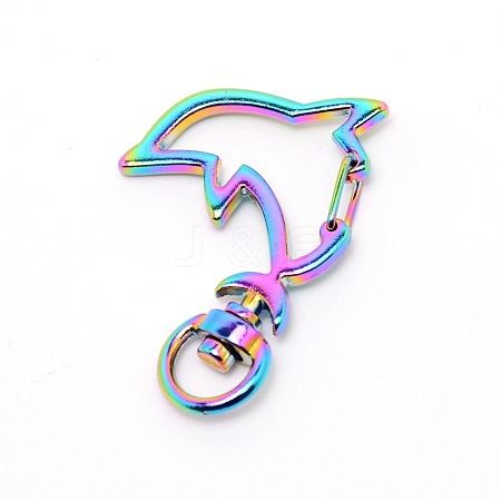 Zinc Alloy Swivel Lobster Clasps PALLOY-WH0070-99M-1