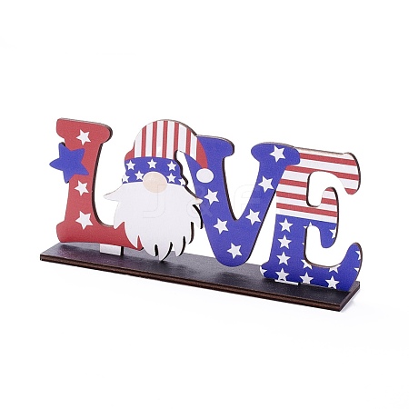 Natural Wood Desktop Ornament DJEW-C007-02-1