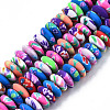 Handmade Polymer Clay Beads Strands X-CLAY-T020-02-1