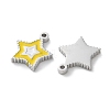 304 Stainless Steel Enamel Charms STAS-M102-20P-02-2