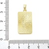 Rack Plating Brass Micro Pave Clear Cubic Zirconia Pendants KK-S371-02G-12-3