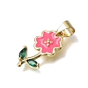Brass Enamel Pendants KK-K427-10A-G-2