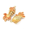 Brass Micro Pave Cubic Zirconia Pendants KK-D019-30D-G-2