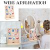 Ocean Them Printed Wooden Earring Display Stands EDIS-WH0006-51-6
