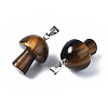 Natural Tiger Eye Pendants G-N0325-10A-3