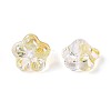 Electroplate Transparent Glass Beads Strands EGLA-N055-03A-10-3