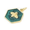 Brass Enamel Charms KK-G522-11G-2