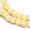 Synthetic Coral Dyed Carved Bead BSHE-H114-04E-2