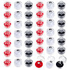 CHGCRAFT 42Pcs 3 Colors Octagon Transparent Plastic Ring Boxes CON-CA0001-022-1