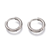 Tarnish Resistant 201 Stainless Steel Huggie Hoop Earrings EJEW-O095-05-19-1
