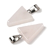 Natural Rose Quartz Pendants G-B127-04P-13-3