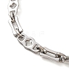 Tarnish Resistant 304 Stainless Steel Link Chain Bracelets BJEW-B078-93P-2