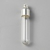 Clear Glass Tube Wish Bottle Pendants FIND-WH0002-46A-1