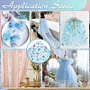 2M Polyester Snowflake Mesh Fabrics DIY-WH0622-389-5
