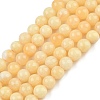 Natural Yellow Calcite Beads Strands G-C251-A01-10mm-2