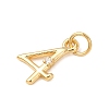 Brass Micro Pave Cubic Zirconia Pendants KK-D019-28G-04-2