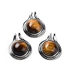 Natural Tiger Eye Pendants G-M405-06P-04-1