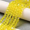 Transparent Electroplate Glass Beads Strands LS-EGLA-A039-T3mm-L21-4