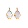 Natural Freshwater Shell Pendants KK-S356-639-NF-1