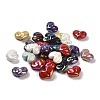 UV Plating Opaque Rainbow Iridescent Acrylic Beads X-SACR-R001-01A-1