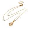304 Stainless Steel Crystal Rhinestone Anchor Pendant Necklaces LS-NJEW-Z057-01B-G-4