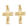 Easter Brass Micro Pave Clear Cubic Zirconia Pendants CU-CBADC6C-09G-02-1
