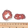 Dyed Natural Druzy Agate links G-R012-05S-03-3