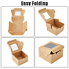 Square Kraft Paper Storage Gift Boxes CON-WH0095-81A-01-6