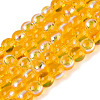 Electroplate Transparent Glass Beads Strands EGLA-Q132-4MM-A18-1