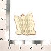 Animal Puppy Alloy Enamel Pendants X-FIND-V001-03G-01-3