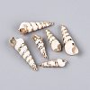 Electroplated Natural Shell Pendants BSHE-Q020-06-1