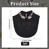 Detachable Polyester Embroidered Flower Collar AJEW-WH20006-242B-2