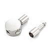 Tarnish Resistant 304 Stainless Steel Bayonet Clasps X-STAS-P285-03P-2